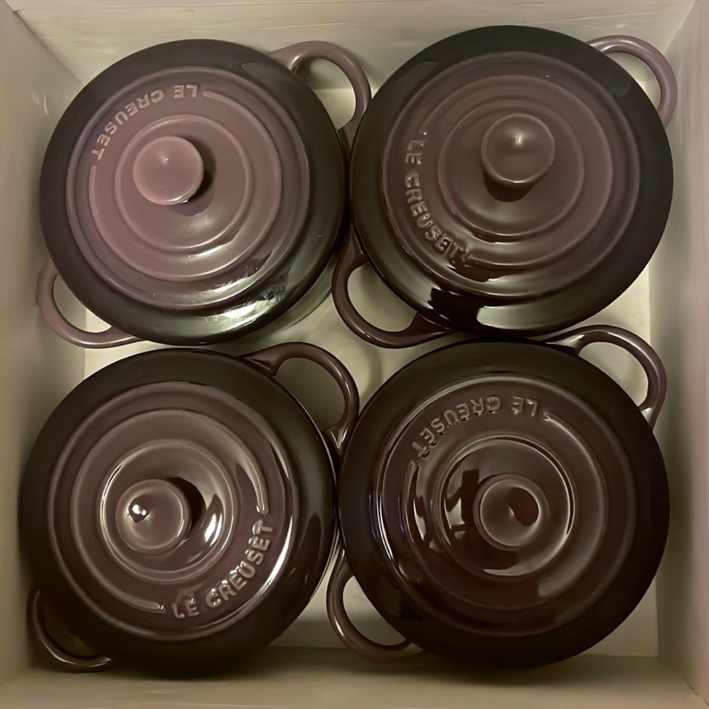 Set of 4 Le Creuset Cocottes
